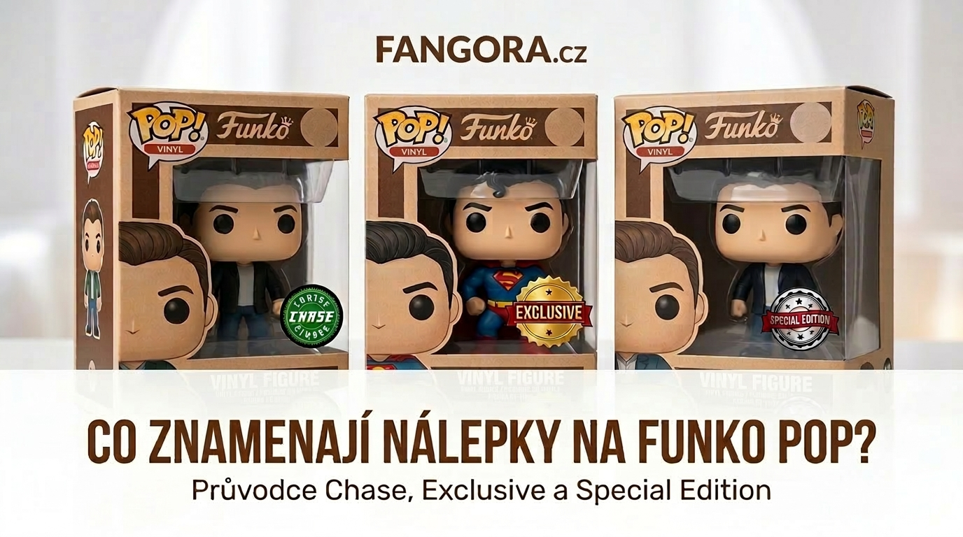 samolepky na Funko POP krabicích